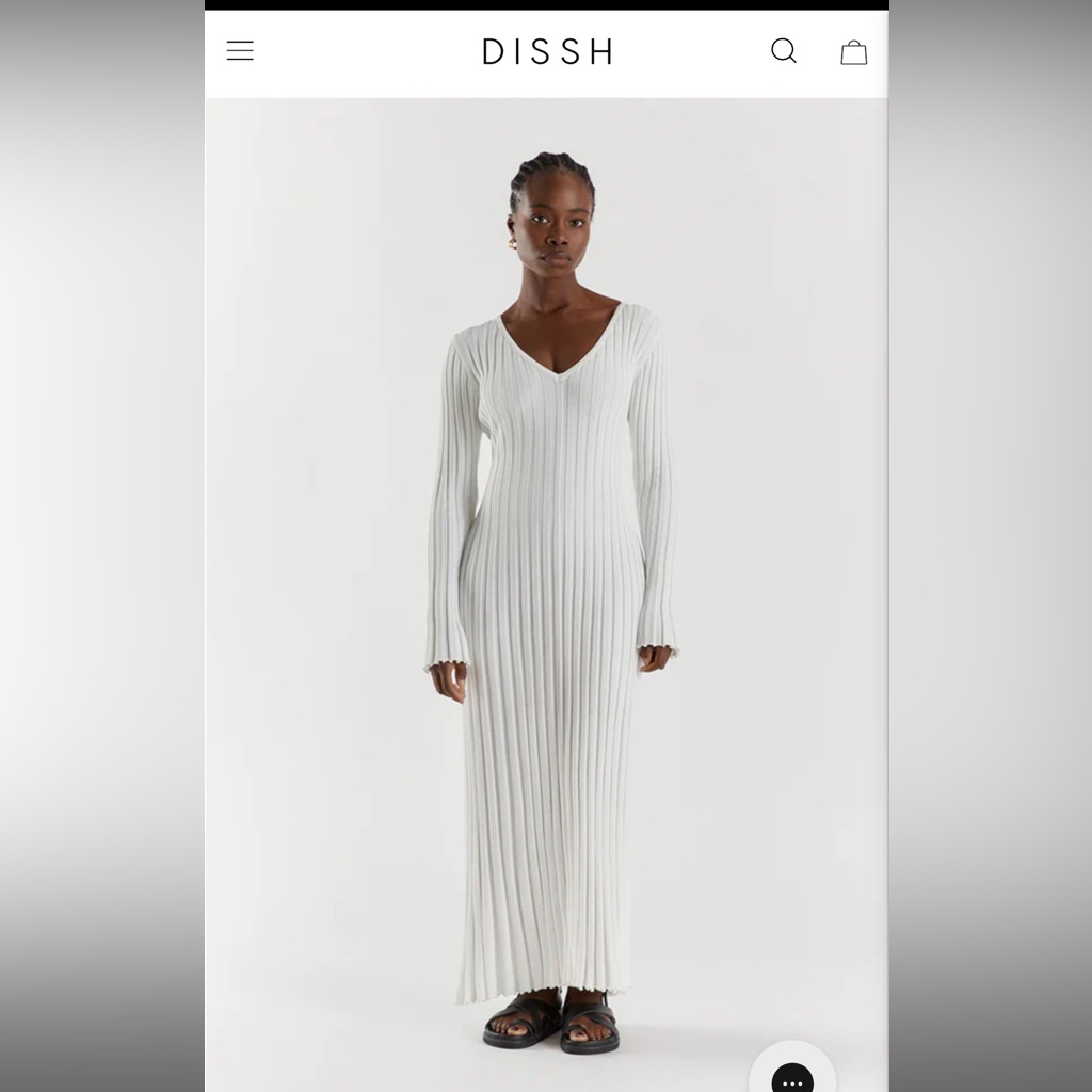 white christmas dresses TOBY BLACK COTTON MIDI DRESS – DISSH main image 0